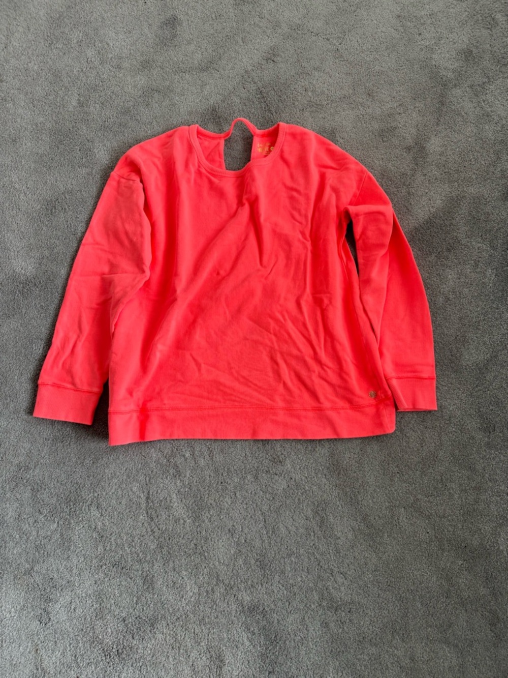 Lilly Pulitzer Coral-Red Keyhole Sweatshirt